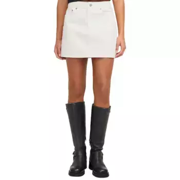 Юбка Jack & Jones Laura JJXX denim skirt, белый