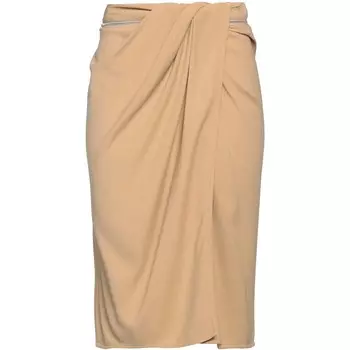 Юбка Jacquemus Midi, светло-бежевый