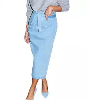 Юбка Jaspre из денима never fully dressed, цвет denim