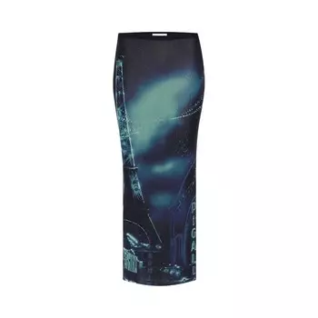 Юбка Jean Paul Gaultier Mesh Long Skirt Pigalle, разноцветный