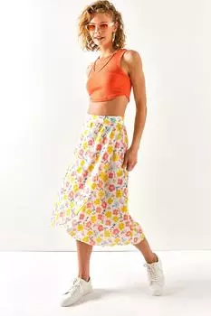 Юбка - Экрю - Миди Olalook, экрю