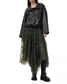 Юбка Jen Tulle ALLSAINTS, зеленый