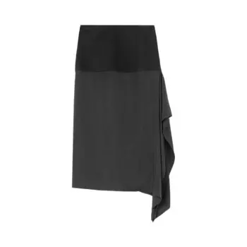 Юбка Jil Sander Wool Skirt, черный