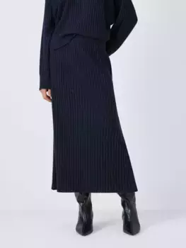 Юбка John Lewis Wool Blend, темно-синий