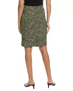 Юбка-карандаш Anne Klein без застежек, зеленый