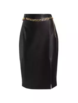 Юбка-карандаш Ashlen из искусственной кожи Elie Tahari, цвет noir