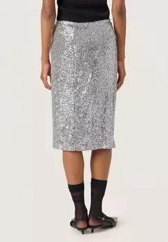Юбка-карандаш BOTILDE Soaked in Luxury, серебристый