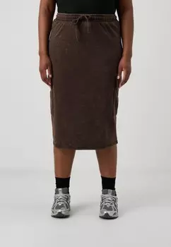 Юбка-карандаш CARLEONI LIFE CARGO SKIRT ONLY Carmakoma, темно-коричневый