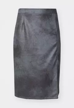Юбка-карандаш CARPARIS CALF SKIRT ONLY Carmakoma, темно-серый