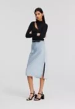 Юбка-карандаш CHARM SOFT SKIRT Karl Lagerfeld, светло-синий