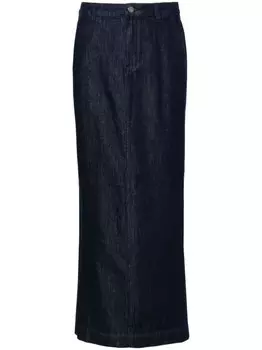 Юбка-карандаш длины миди Theory, синий