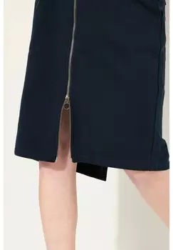 Юбка-карандаш ECO ZIP FRONT Ulla Popken, темно-синий