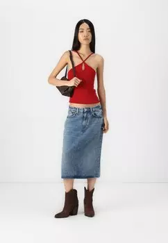 Юбка-карандаш ELSIE Samse Samse, синий деним