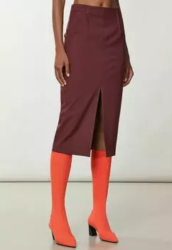 Юбка-карандаш Essential Slim Fit Patrizia Pepe, цвет organic purple