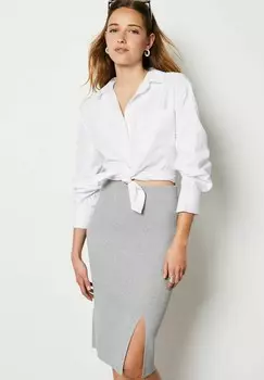 Юбка-карандаш FLAVIA Etam, серый металлик