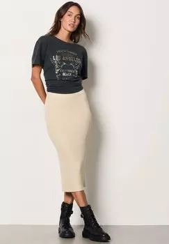 Юбка-карандаш FOUCAU Etam, бежевый