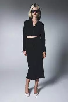 Юбка-карандаш из джерси H&M, черный