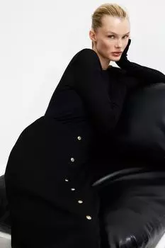 Юбка-Карандаш из джерси H&M, черный