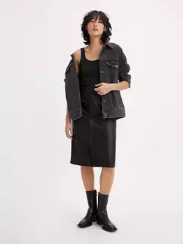 Юбка-карандаш из искусственной кожи Levi's, черный