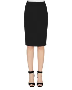 Юбка-карандаш из крепа Emporio Armani Cady, черный