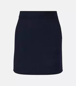 Юбка-карандаш из натуральной шерсти S Max Mara, Blue S