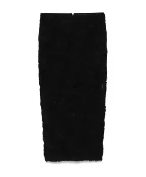 Юбка-Карандаш из сетки с цветочным принтом Rotate Birger Christensen, черный