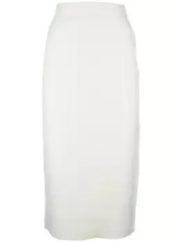 Юбка-карандаш из смесовой шерсти Fabiana Filippi, белый