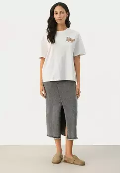 Юбка-карандаш JASMIN Part Two, серый деним