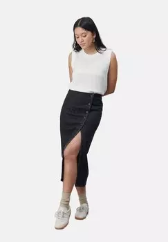 Юбка-карандаш JILIAN HIGH WAIST MIDI LABDIP, темно-серый