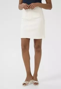 Юбка-карандаш KAKARLA TWILL - Denim skirt Kaffe, кремовый