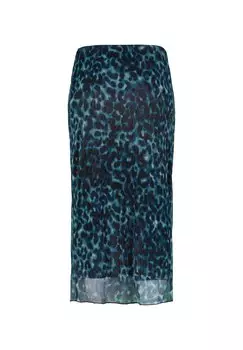 Юбка-карандаш Leoprint zero, зелено-черный