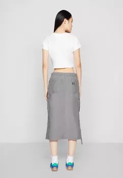 Юбка-карандаш LONG WOVEN CARGO SKIRT Converse, темно-серый