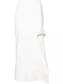 Юбка-карандаш Lynn с цветочной вышивкой V:PM ATELIER, белый
