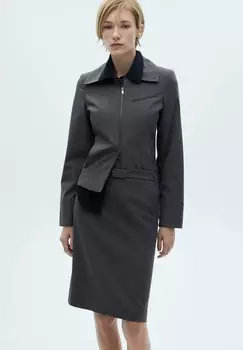 Юбка-карандаш Mango, серый