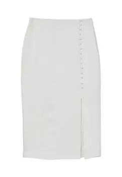 Юбка-карандаш Midi Con Spacco Calliope, белый