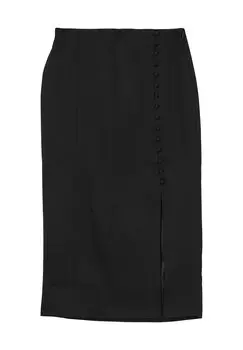 Юбка-карандаш Midi Con Spacco Calliope, черный
