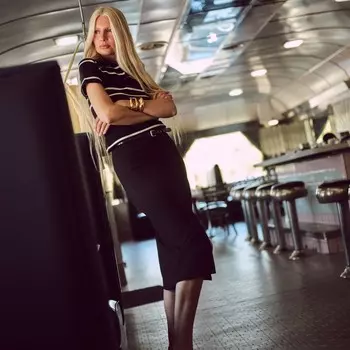 Юбка-Карандаш миди из эластичной ткани подходящей для всех сезонов J.Crew, черный