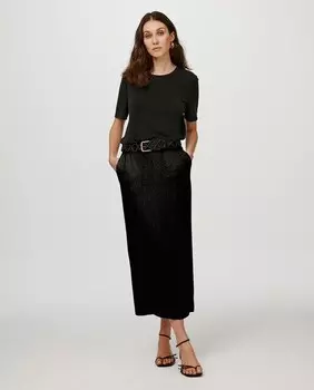 Юбка-карандаш миди Object, черный