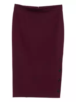 Юбка-карандаш миди с пуговицами Marina Rinaldi, фиолетовый