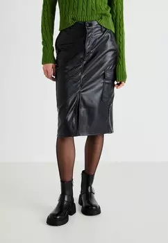 Юбка-карандаш MIDI SKIRT GAP, черный