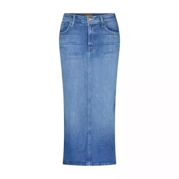 Юбка карандаш миди толкатель синяя Mother, черный