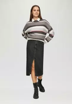 Юбка-карандаш MIT GEHSCHLITZ s.Oliver, отбеленный деним