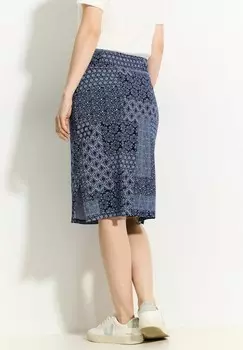 Юбка-карандаш MIT PATCHWORK PRINT Cecil, синий