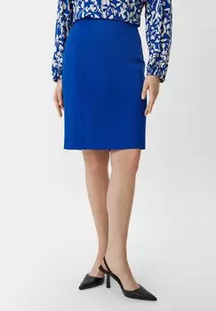 Юбка-карандаш MIT ZIERNHTEN comma, цвет royalblau