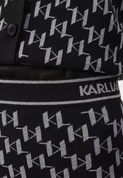 Юбка-карандаш MONOGRAM SKIRT KARL LAGERFELD, серый