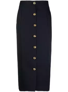 Юбка-карандаш на пуговицах GOLDEN GOOSE, синий