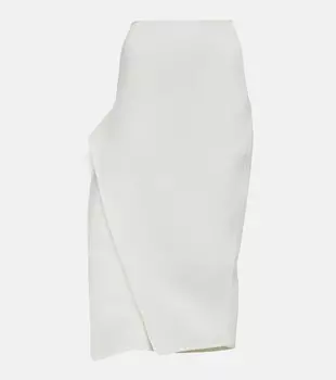 Юбка-карандаш Narrate из крепа с боковыми разрезами MATICEVSKI, белый