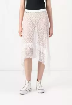 Юбка-карандаш NMLACEY MIDI SKIRT Noisy May, белый