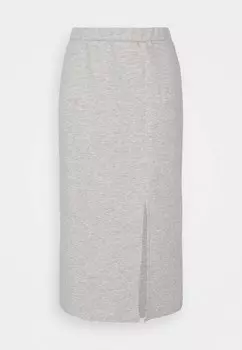 Юбка-карандаш OBJRORA SKIRT Object, цвет Mottled Light Grey