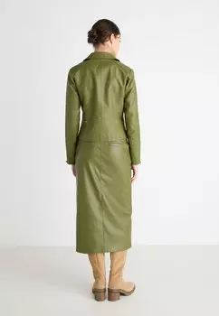 Юбка-карандаш ONLHEIDI SLIT SKIRT ONLY, хаки